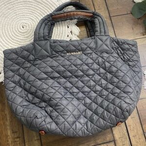 MZ Wallace Small Metro Tote Dark Gray